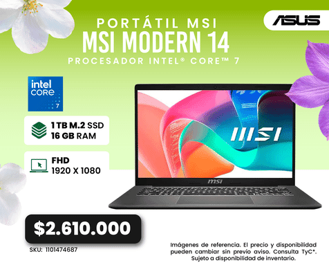 Portatil MSI Modern 14