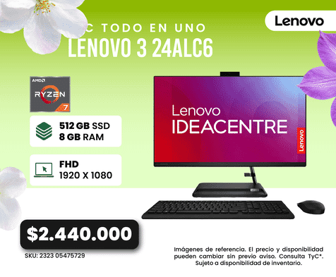 Todo en Uno lenovo 3 24ALC6